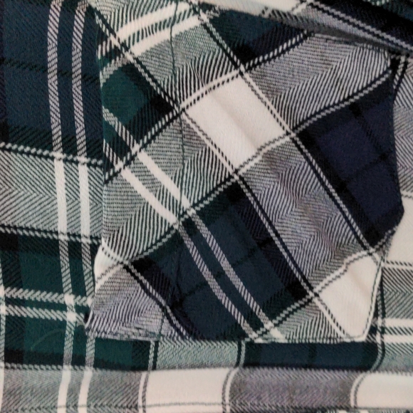 Beach Lunch Lounge Size L Plaid Flannel Dress Shirt - Picture 4 of 8